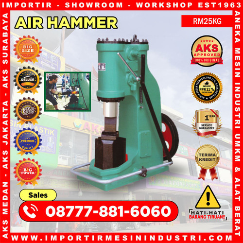 [EZM.3602698] RM25KG Mesin Tempa Palu Pandai Besi 25Kg Power Pon Air Forging Hammer