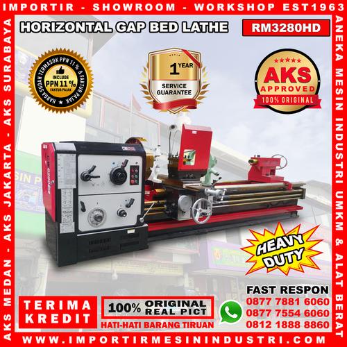 [EZM.3602703] MESIN BUBUT LOGAM BESI HORIZONTAL GAP BED LATHE 2000MM - CHC3280HD