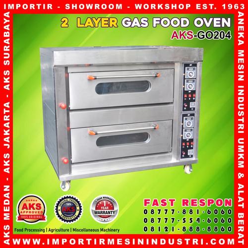 [EZM.3602721] Gas Oven / Pemanggang Kue Roti Bakery 2 Deck