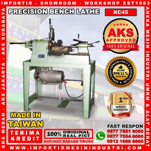 [EZM.3602729] Precision Bench Lathe Metal Working Mesin Bubut Turret Besi Logam AKS-KC45