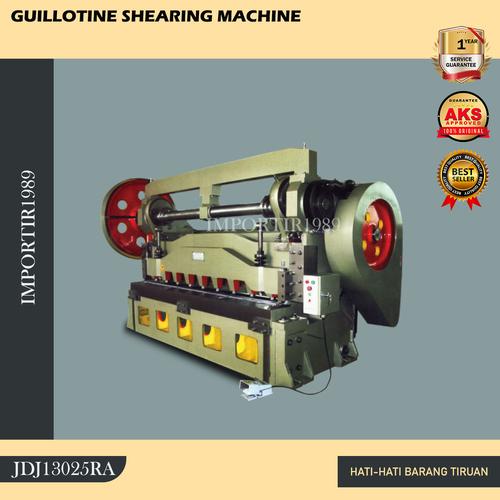 [EZM.3602734] Shearing Machine JDJ13025RA Mesin Potong Plat Besi 13x2500mm Roda Atas