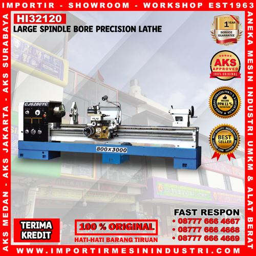 [EZM.3602773] Spindle Bore Precision Lathe HI32120 Mesin Bubut Logam 80 x 300 cm