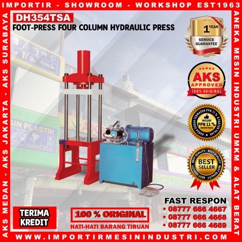 [EZM.3602811] Mesin Pres Hidrolik 4 Tiang 35 Ton 4,4 Kw Hidrolik Press DH354TSA