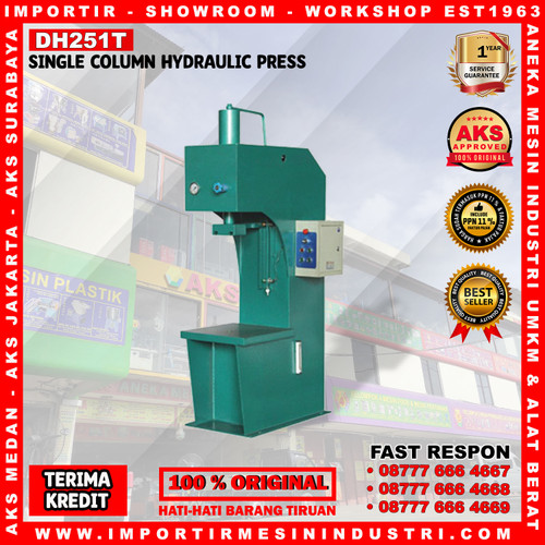 [EZM.3602812] Hydraulic Press DH251T Mesin Pres Hidrolik 1 Tiang 25 Ton 4 Hp