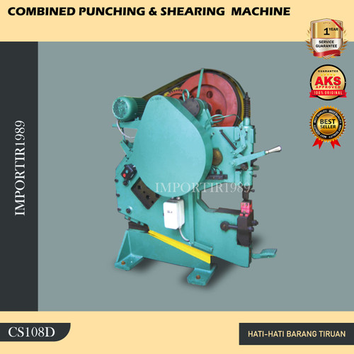 [EZM.3602819] Punching Shearing 10 mm 2,2Kw CS108D Mesin Kombinasi Potong Plat Besi