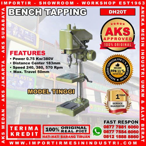 [EZM.3602823] Mesin Tapping 0,75 Kw 183 x 50 mm Bench Tapping Machine - DH20T