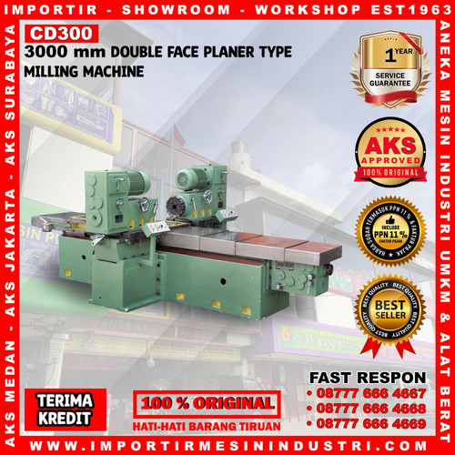 [EZM.3602846] Double Face Planer Machine CD300 Mesin Drilling & Milling 3000 mm