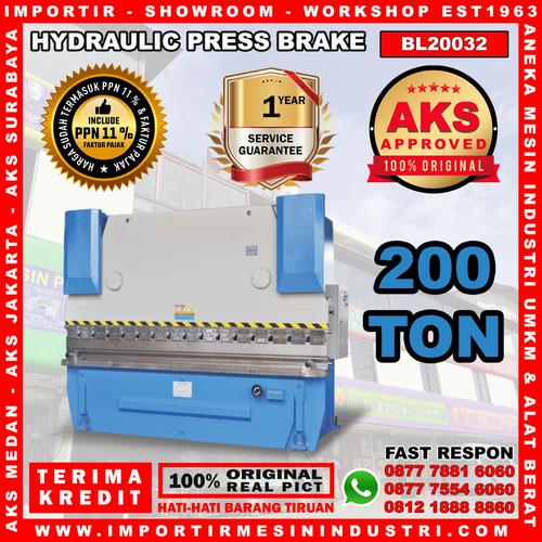 [EZM.3602866] Mesin Tekuk Plat 200 Ton Hidrolik Press Brake Machine BL20032