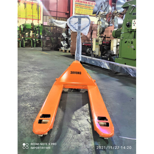 [EZM.3602885] Alat Palet Hand Pallet Lift Stacker Untuk Gudang 3 Ton - HARGA GROSIR