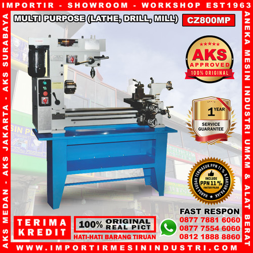 [EZM.3602902] Mesin Multi Purpose Multifungsi Bubut Drilling Milling AKS - CZ800MP