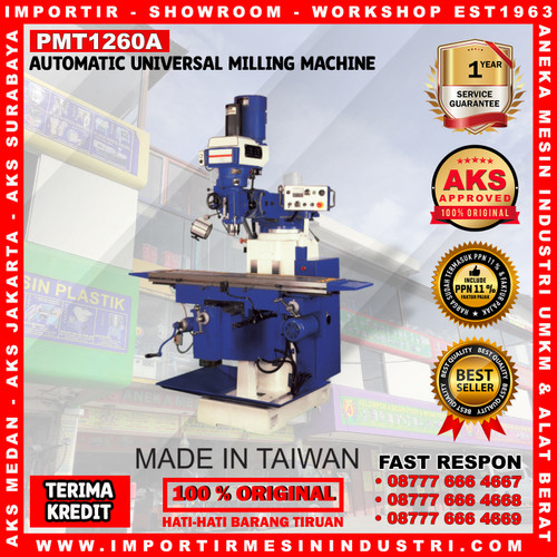 [EZM.3602917] Auto Feed Turret-Mesin Giling Turret Umpan Otomatis -PMT1260A