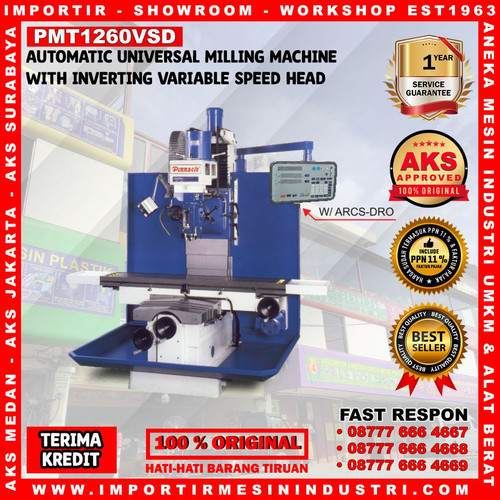 [EZM.3602918] Mesin Penggilingan Otomatis Kecepatan Variabel 3.7 kw - PMT1260VSD