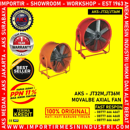 [EZM.3602940] Axial Fan Portable Ventilator Kipas Blower Industri 32" Inch