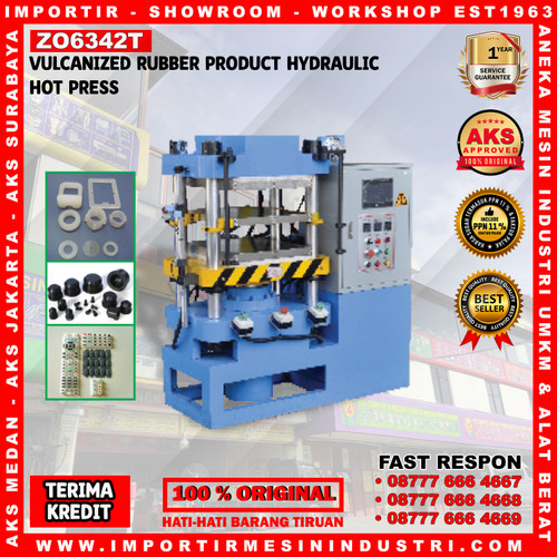 [EZM.3602950] Mesin Hidrolik Pres-Vulcanized Rubber Hydraulic Press 63Ton - ZO6342T