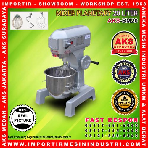 [EZM.3603005] Planetary Dough Mixer Mesin Pengaduk Adonan 20 Liter AKS-BM20