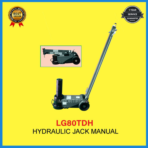 [EZM.3603011] Hydraulic Lifting Jack 80 Ton Repair Lift Jacks LG80TDH IMPORTIR1989