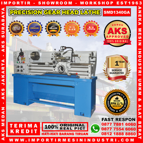 [EZM.3603027] Precision Head Lathe Machine - Mesin Bubut Besi SMD1340GA