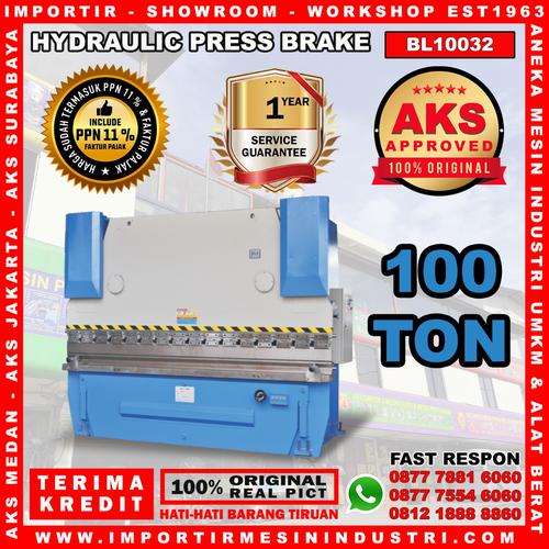 [EZM.3603072] Hydraulic Press Brake Machine Mesin Tekuk Plat 100 Ton BL10032