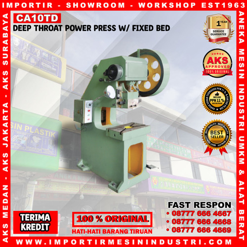 [EZM.3603079] Mesin Pon Power Press Machine 10 Ton Deep Throat CA10TD