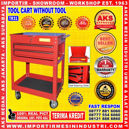 [EZM.3603115] Meja Alat Perkakas Bengkel Tool Cart Drawer Trolley TR31