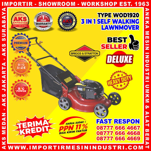 [EZM.3603118] Mesin Potong Rumput Dorong 20" inch Engine Briggs & Stratton USA