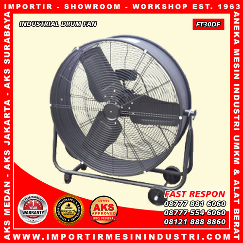[EZM.3603122] Drum Fan Movable / Drum Fan Industri Ukuran 30 Inch - FT30DF