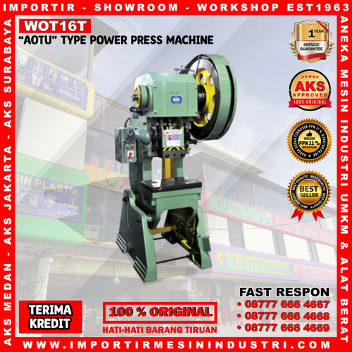 [EZM.3603191] Mesin Pon 16 Ton "Auto" Power Bench Press Stamping Machine - WOT16T