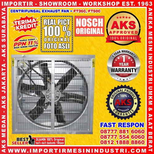 [EZM.3603201] Exhaust Fan Kandang Ayam 50" Inch Kipas Hammer NOSCH 1,1 Kw 1 Phs
