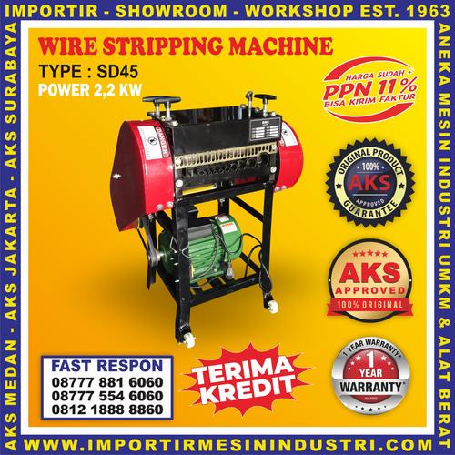 [EZM.3603210] Mesin Pengupas Kabel Tembaga Wire Stripping Machine 2.2 Kw 1 Phs 45 mm