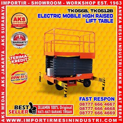 [EZM.3603219] Tangga Hidrolik Gunting Electric Mobile Scissors Lift Table 500 Kg 6 m