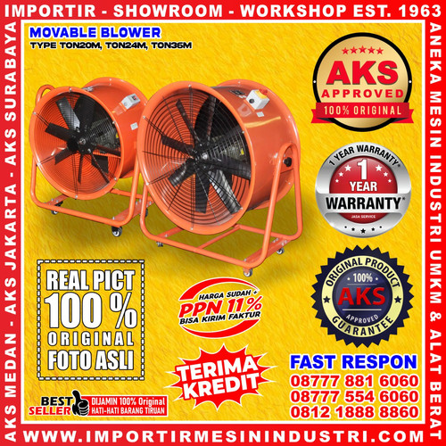 [EZM.3603234] Portable Ventilator Kipas Blower Axial Fan 32" Inch (800 mm) 4 Kw