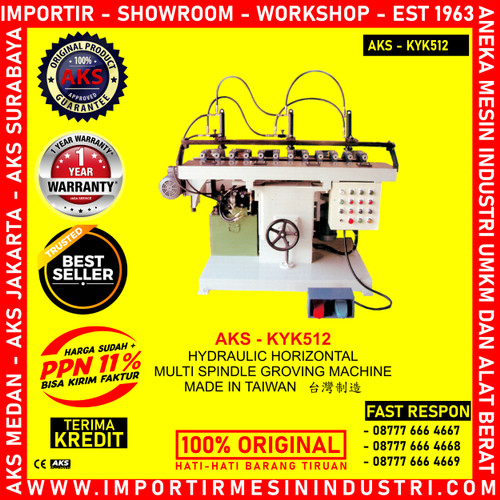 [EZM.3603250] Mesin Bubut Hydraulic Horizontal Multi Spindle Groving AKS - KYK512