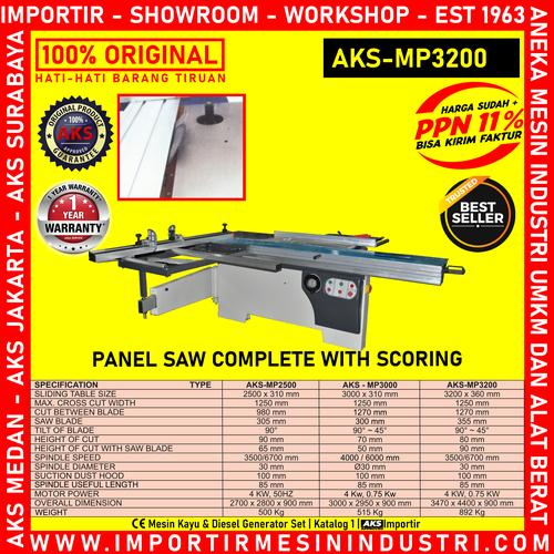[EZM.3603259] Gergaji Belah Triplek Kayu PanelSaw Complete With Scoring AKS - MP3200