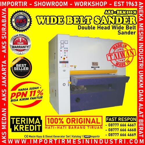 [EZM.3603283] Mesin Pengamplas Kayu Double Head Wide Belt Sander AKS - BKM522N