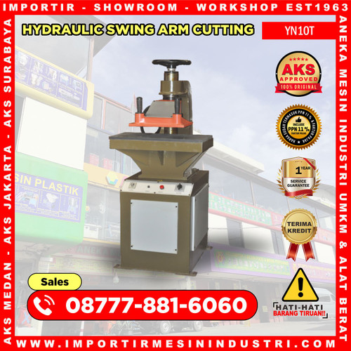 [EZM.3603289] Mesin Pon Kulit 10 ton Hydraulic Swing Arm Machine AKS - YN10T