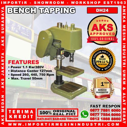 [EZM.3603290] Mesin Bor Duduk Tapping Bench Tapping Machine 1.1 Kw 127 x 50 mm DH24