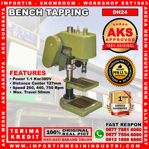 [EZM.3603291] Mesin Tapping Bor Duduk 3 Phase Bench Tapping Machine DH24