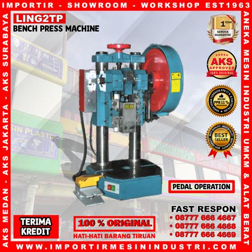 [EZM.3603306] Mesin Pon 2 Ton Bench Press Stamping Machine LING - 2TP