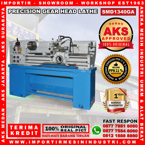 [EZM.3603318] Mesin Bubut Logam Precision Head Lathe Machine 330 x 1000 mm SMD1340GA