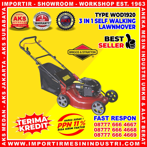 [EZM.3603319] Mesin Potong Rumput Dorong Lawn Mower Engine Briggs & Stratton USA