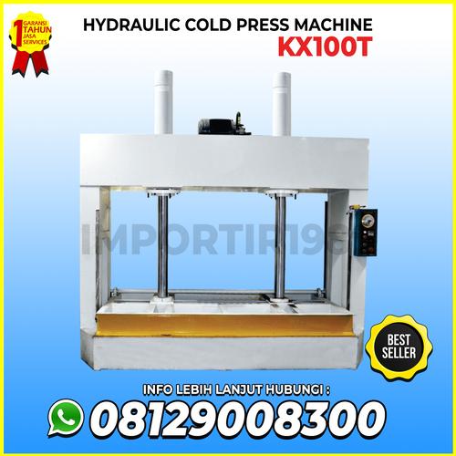 [EZM.3603322] Mesin Press Kayu Hidrolik 100 Ton Hydraulic Cold Press AKS - KX100T