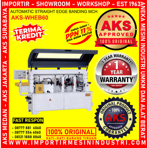 [EZM.3603328] Automatic Straight Edge Mesin Potong Kayu Otomatis 4.48Kw AKS - WHEB60