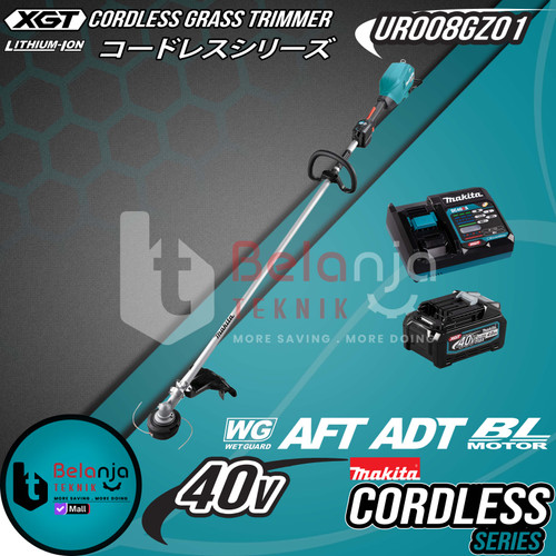 [EZM.3500023] Mesin Potong Rumput Senar Baterai Makita UR008GZ01 Cordless Grass Trimmer 40V UR008 GZ01 + Baterai 40V Set