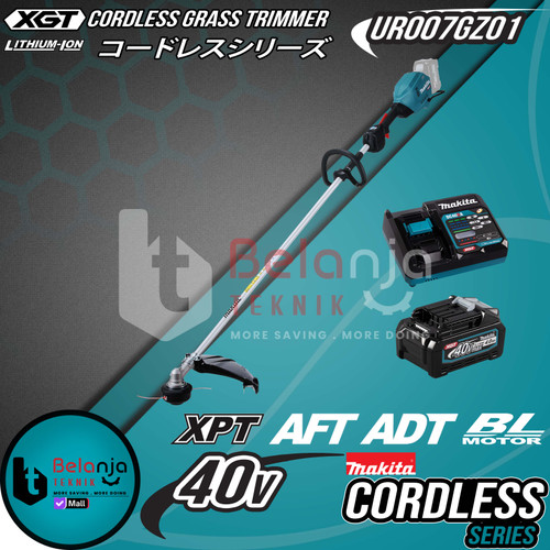 [EZM.3500026] Mesin Potong Rumput Senar Baterai Makita UR007GZ01 Cordless Grass Trimmer 40V UR007 GZ01 + Baterai 40V Set