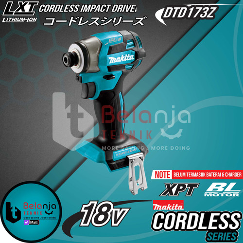 [EZM.3500032] Mesin Bor Obeng Baterai Makita DTD173 Z Cordless Impact Driver DTD173Z  DTD 173 18V Unit Only