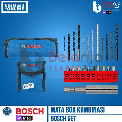 [EZM.3500040] Mata Bor Obeng Bosch Set Kombinasi Drill 12 Pcs And Screwdriver 10 Pcs