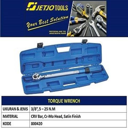 [EZM.3500041] Kunci Momen 3/8 Inch 5 - 25 Nm Jetjo Tools Kunci Torsi 3/8" Torque Wrench