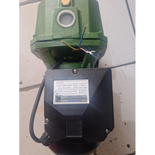 [EZM.3500044] Pompa Air Listrik Dabking JDK 267 Bit 30 Meter Jet Pump JDK267 Non Tabung