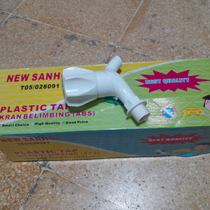 [EZM.3500057] Keran Air PVC ABS 1/2 Inch Sanho Kran Tembok Taman PVC Belimbing 1/2"