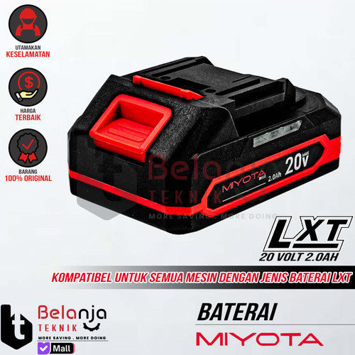 [EZM.3500059] Baterai Pack Miyota 20V 2 AH Battery Cordless LXT 20 Volt 2AH Baterai Powertools